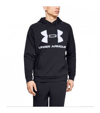 Bluza męska Under Armour Rival Fleece Logo Hoodie czarna 1345628 001