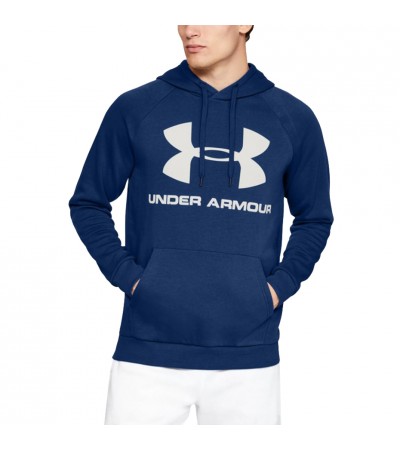 Bluza męska Under Armour Rival Fleece Logo Hoodie niebieska 1345628 449