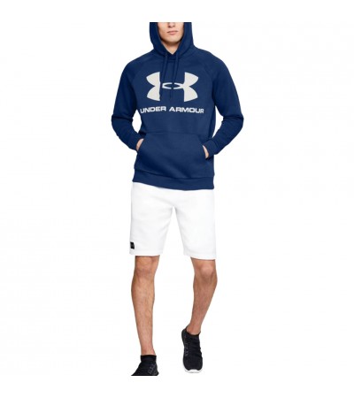 Bluza męska Under Armour Rival Fleece Logo Hoodie niebieska 1345628 449