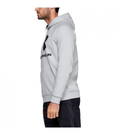 Bluza męska Under Armour Rival Fleece Logo Hoodie jasnoszara 1345628 014