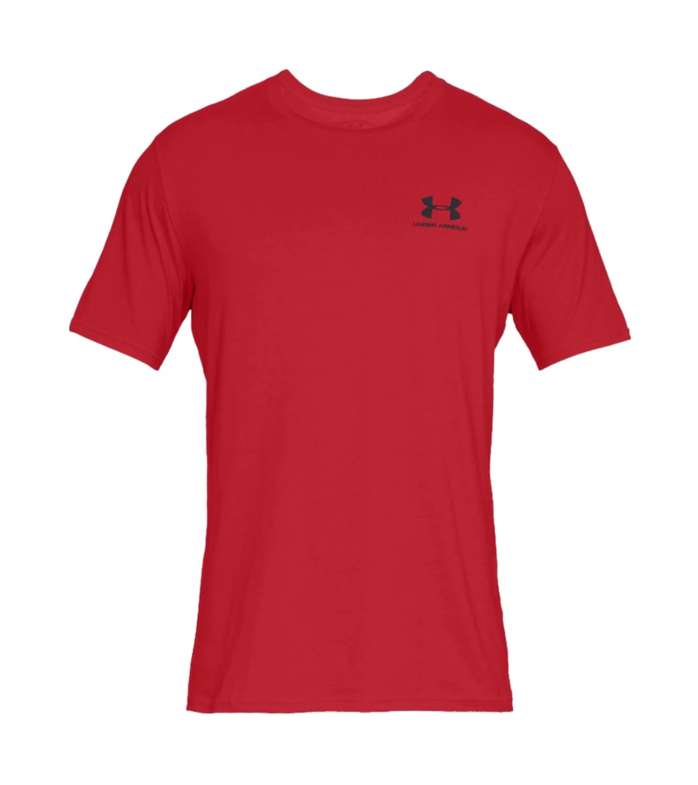 Koszulka męska Under Armour Sportstyle Left Chest SS czerwona 1326799 600