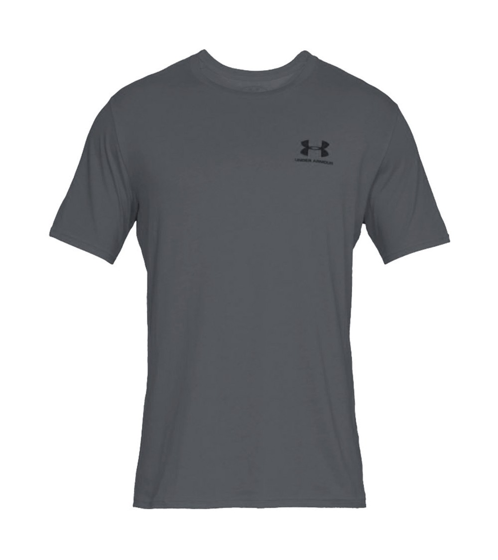 Koszulka męska Under Armour Sportstyle Left Chest SS szara 1326799 012