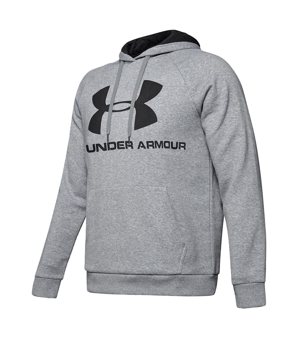 Bluza męska Under Armour Rival Fleece Logo Hoodie szara 1345628 035