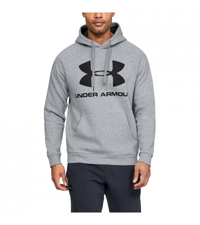 Bluza męska Under Armour Rival Fleece Logo Hoodie szara 1345628 035