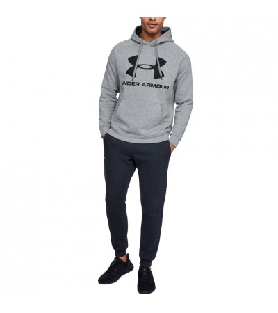 Bluza męska Under Armour Rival Fleece Logo Hoodie szara 1345628 035