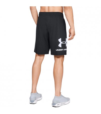 Spodenki męskie Under Armour Sportstyle Cotton Logo czarne 1329300 001