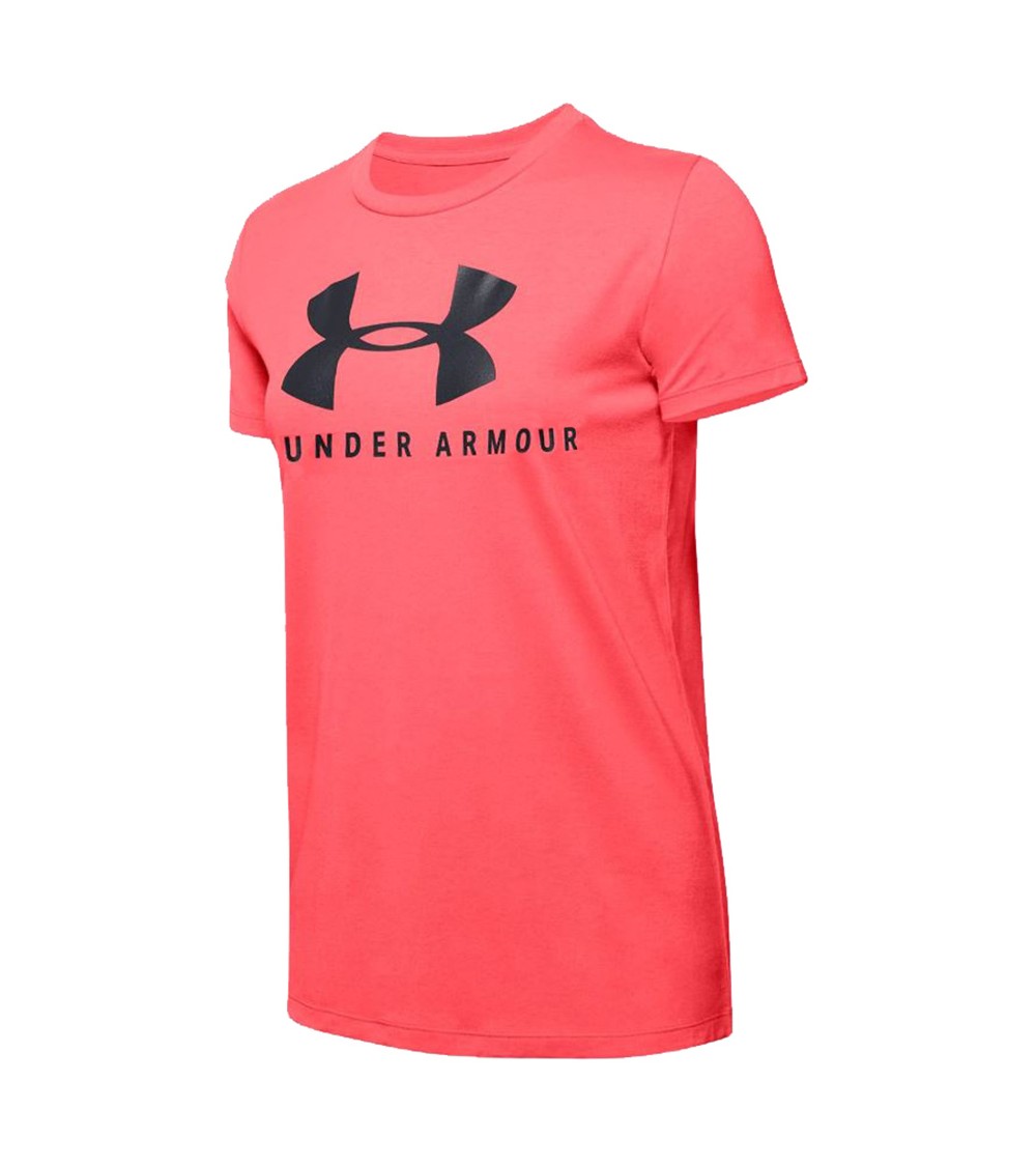 Koszulka damska Under Armour Graphic Sportstyle Classiccrew koralowa 1346844 820