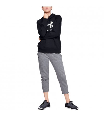 Bluza damska Under Armour Rival Fleece Graphic Hoodie czarna 1348550 001