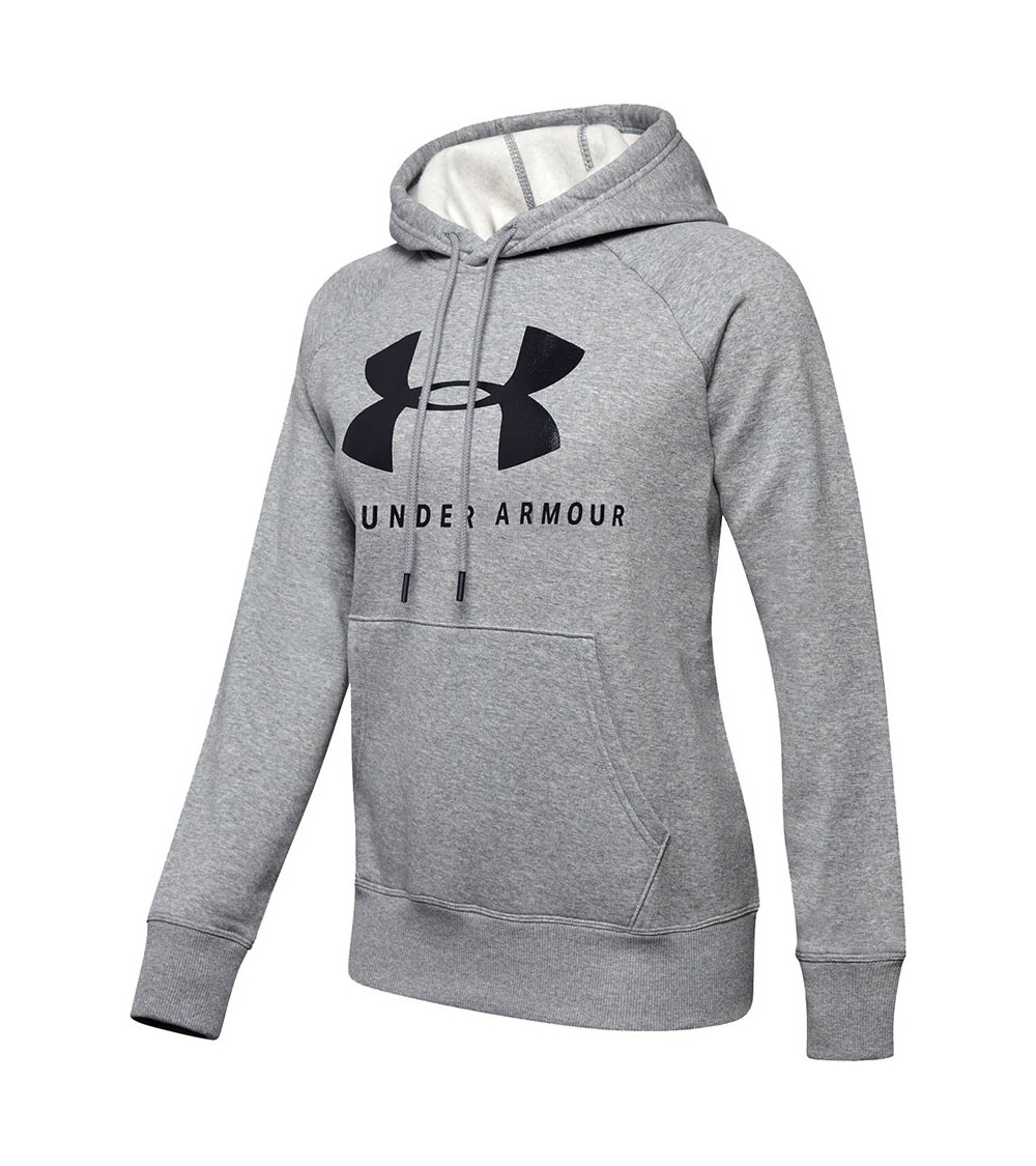 Bluza damska Under Armour Rival Fleece Graphic Hoodie szara 1348550 035