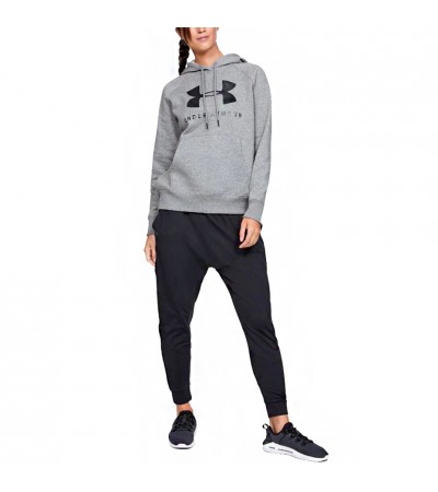 Bluza damska Under Armour Rival Fleece Graphic Hoodie szara 1348550 035