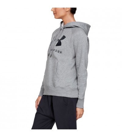 Bluza damska Under Armour Rival Fleece Graphic Hoodie szara 1348550 035