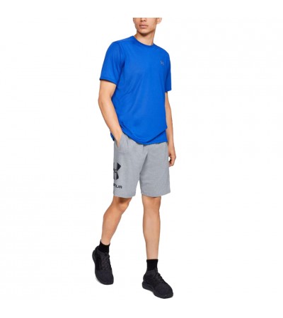 Spodenki męskie Under Armour Sportstyle Cotton Logo szare 1329300 035