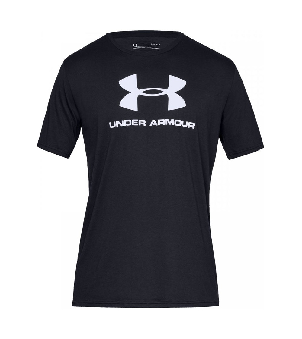 Koszulka męska Under Armour Sportstyle Logo SS czarna 1329590 001