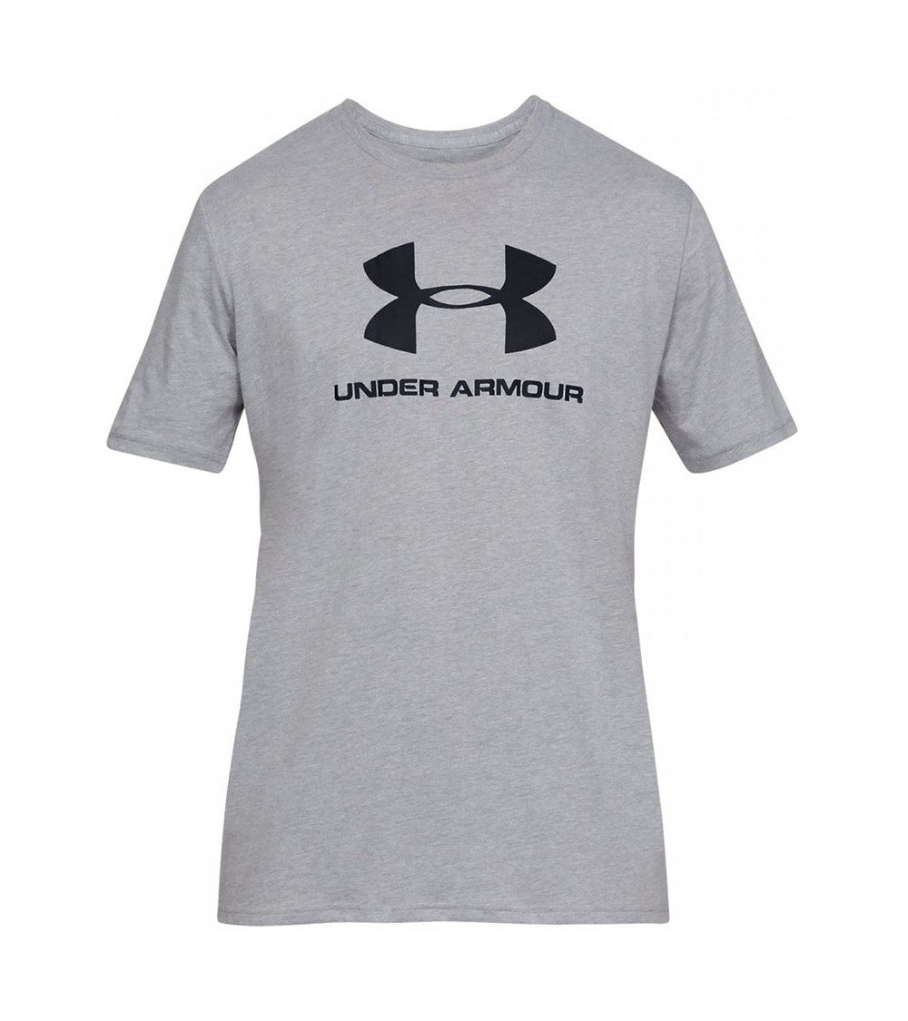 Koszulka męska Under Armour Sportstyle Logo SS szara 1329590 036