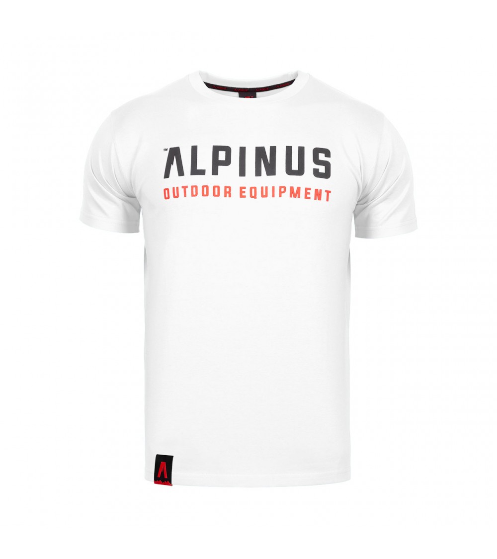 Koszulka męska Alpinus Outdoor Eqpt. biała ALP20TC0033