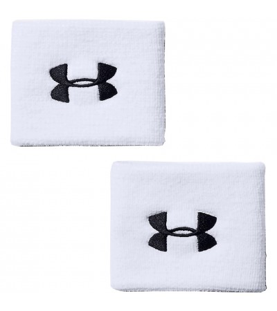 Frotki na rękę Under Armour Performance Wristbands białe 1276991 100