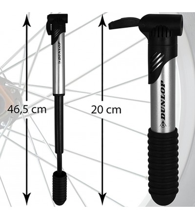 Pompka rowerowa Dunlop Mini Aluminiowa 120psi 8bar 102184