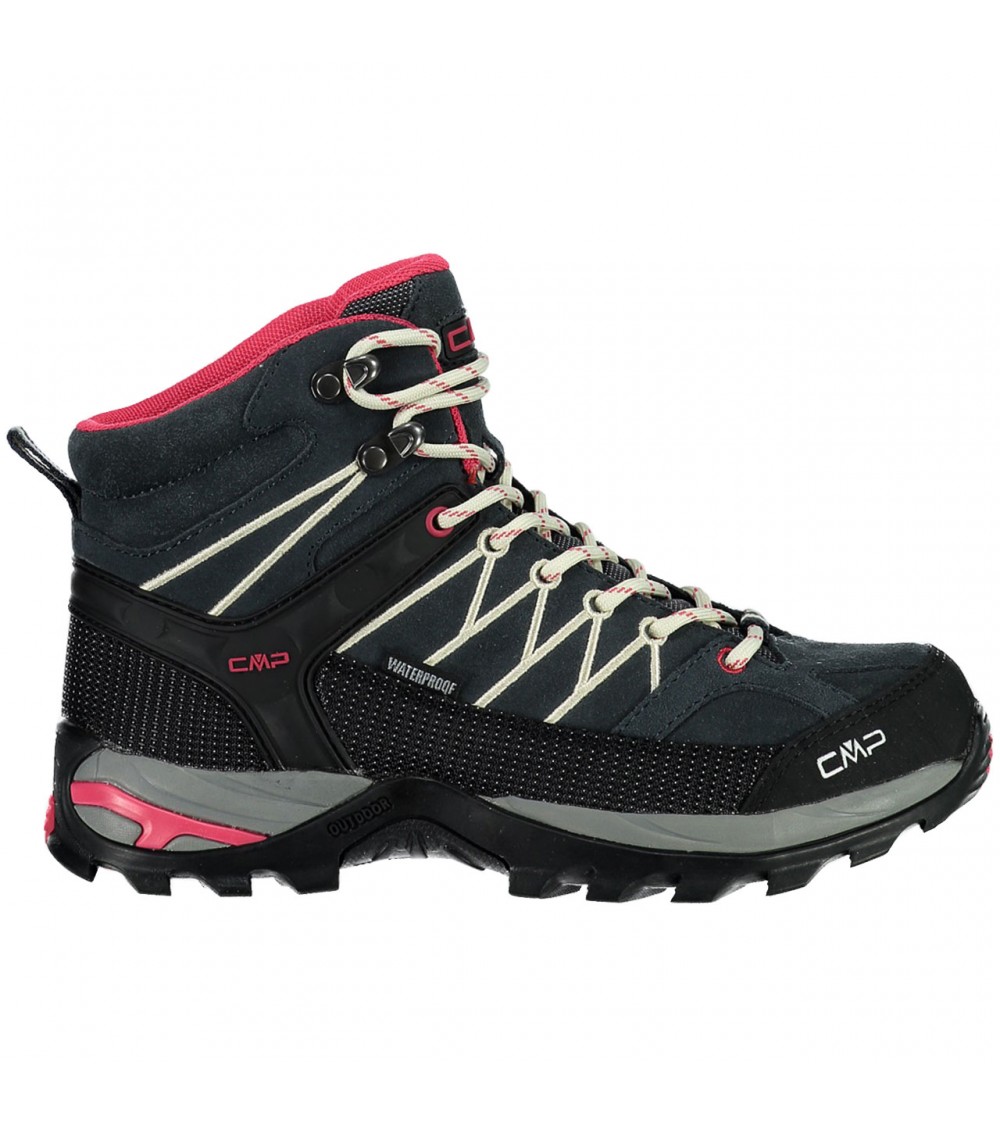 Buty trekkingowe damskie CMP Rigel Mid WP szaro-czarno-różowe 3Q1294676UC