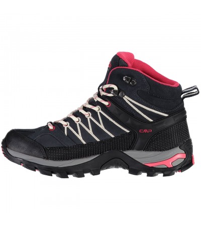 Buty trekkingowe damskie CMP Rigel Mid WP szaro-czarno-różowe 3Q1294676UC