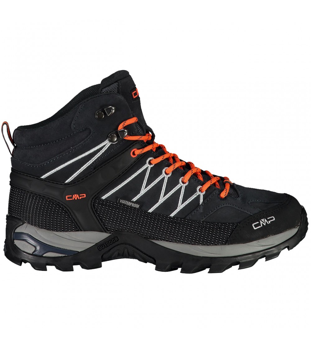 Buty trekkingowe męskie CMP Rigel Mid WP czarno-pomarańczowe 3Q1294756UE