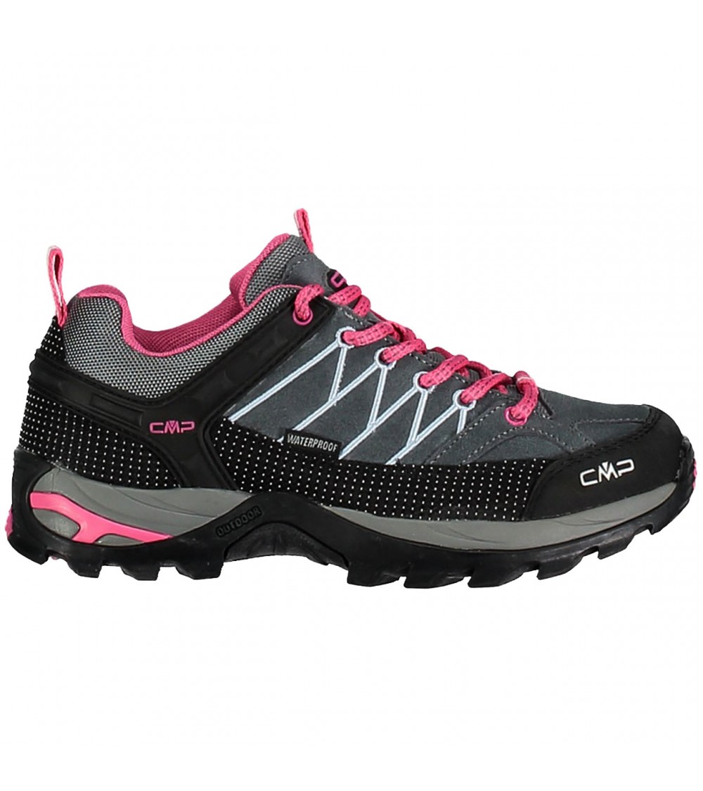 Buty trekkingowe damskie CMP Rigel Low WP szaro-czarno-różowe 3Q13246103Q