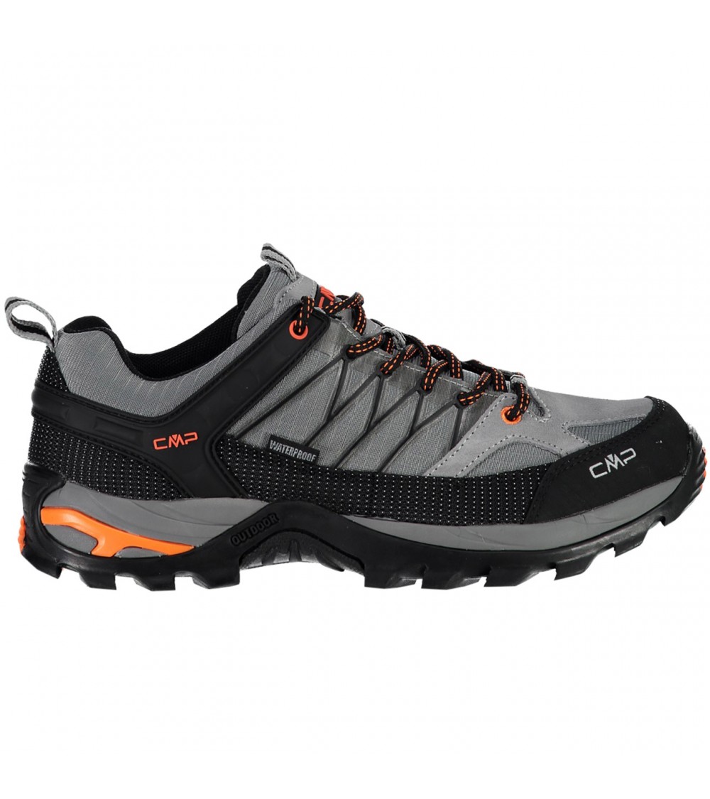 Buty trekkingowe męskie CMP Rigel Low WP szaro-czarno-pomarańczowe 3Q5445775UE