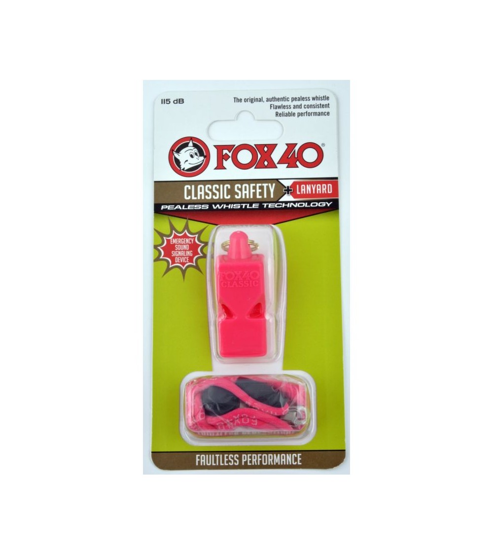 FOX Classic whistle + string 9903-0408 pink