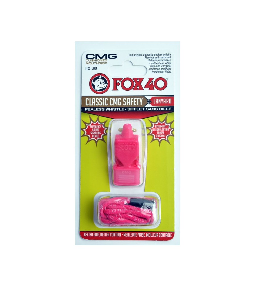 FOX CMG Classic Safety whistle + string 9603-0408 pink