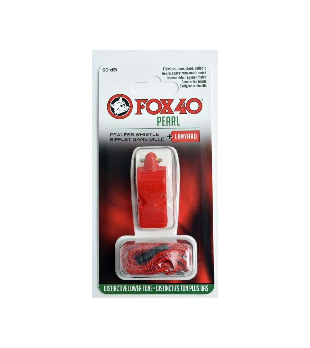 Whistle FOX 40 Pearl + string 9703-0108 red