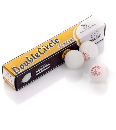 Double Circle table tennis balls 6 pcs. White