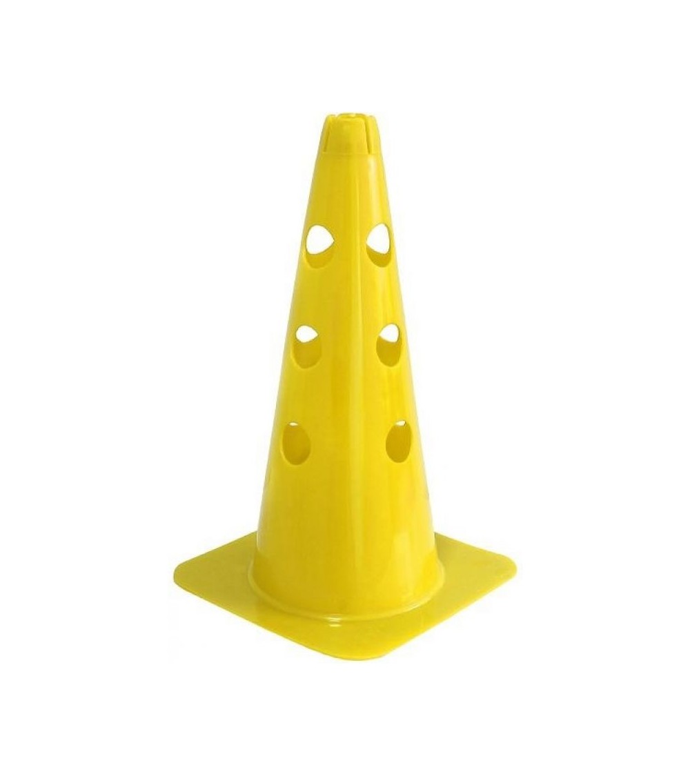 Cone with holes 37.5 cm yellow