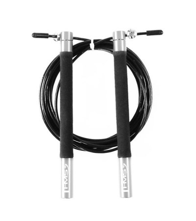 Fast skipping rope HMS SK54 black / silver