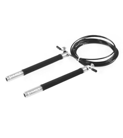 Fast skipping rope HMS SK54 black / silver