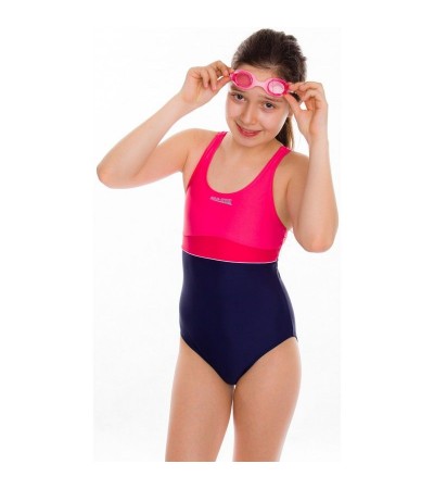 Aqua-Speed EMILY Junior maudymosi kostiumėlis tamsiai rožinis, Plaukimo apranga unisex, Plaukimo apranga, Aqua-Speed