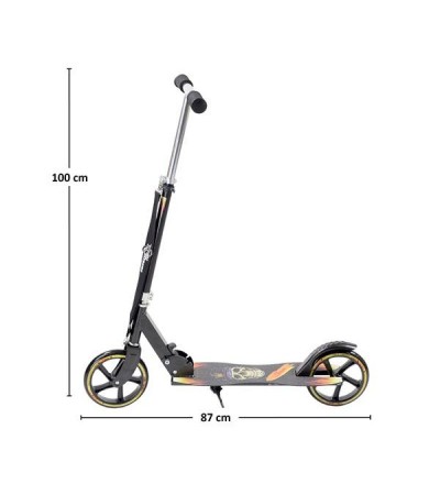 Nils Extreme HA205D BLACK PU 205MM scooter