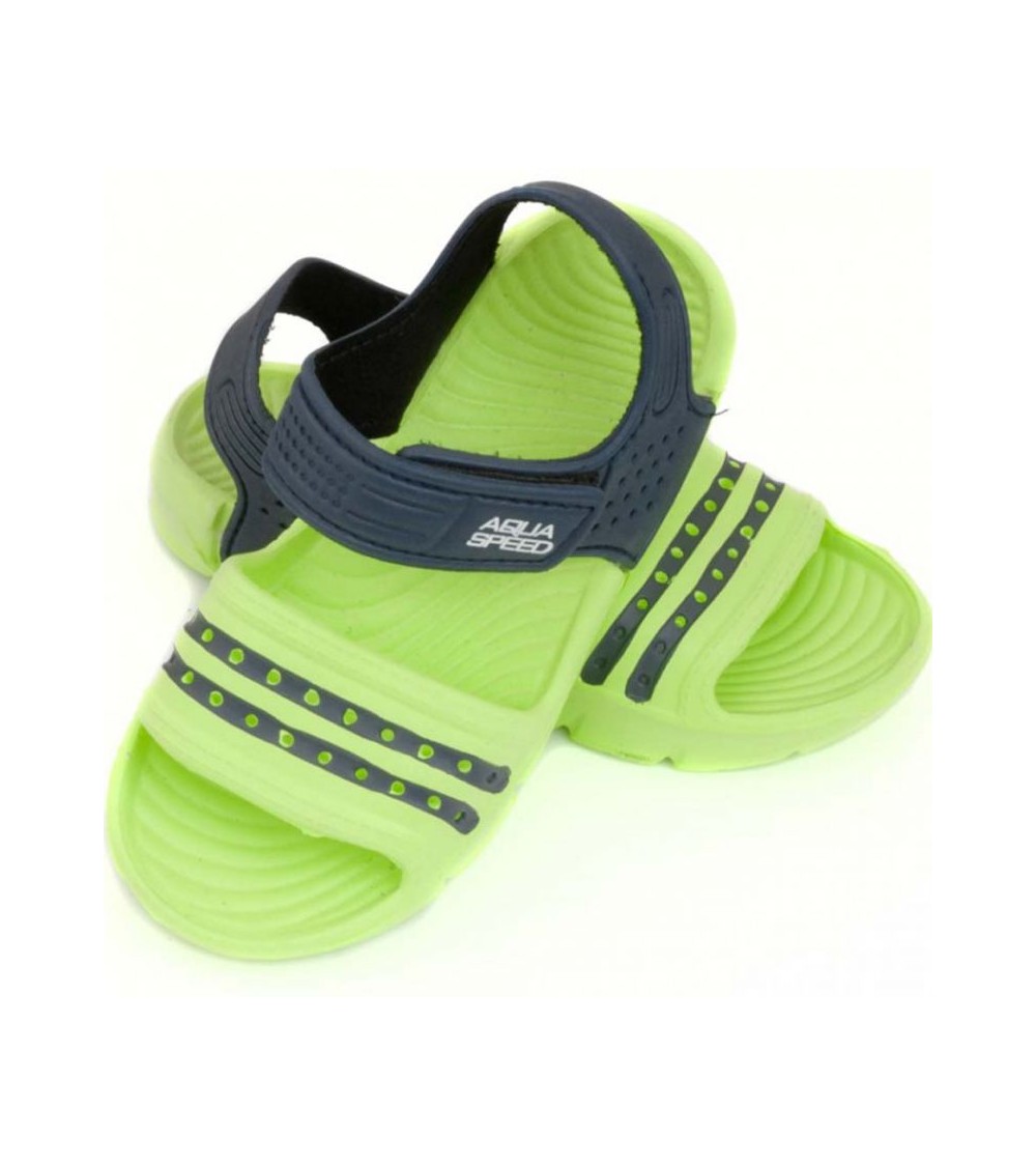 Aqua-speed Noli sandals green navy blue col. 84