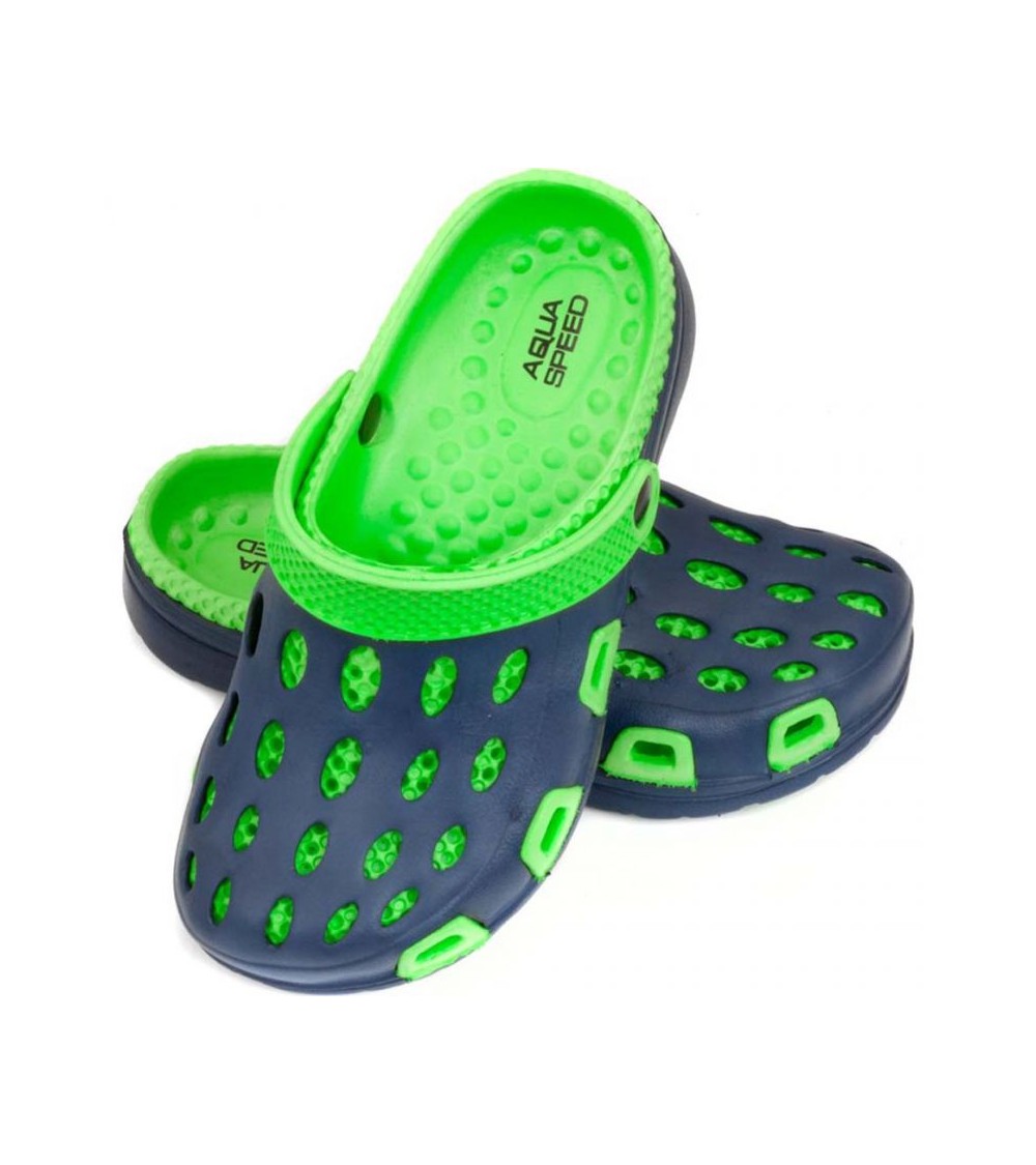 Slippers Aqua-speed Silvi JR kol 48 green-navy blue