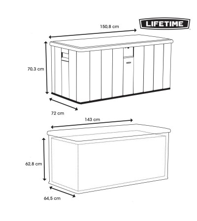 "Premium" Lifetime 567 L 60362 sodo dėžė, Žibintai ir prožektoriai, Turistinis inventorius, Lifetime