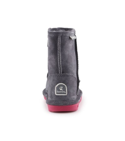 BearPaw Emma Toddler Zipper Jr 608TZ-903 Charcoal Pomberry winter shoes