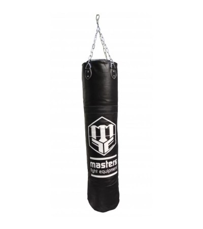 Leather boxing bag 150/35 cm empty WWS-MASTERS black