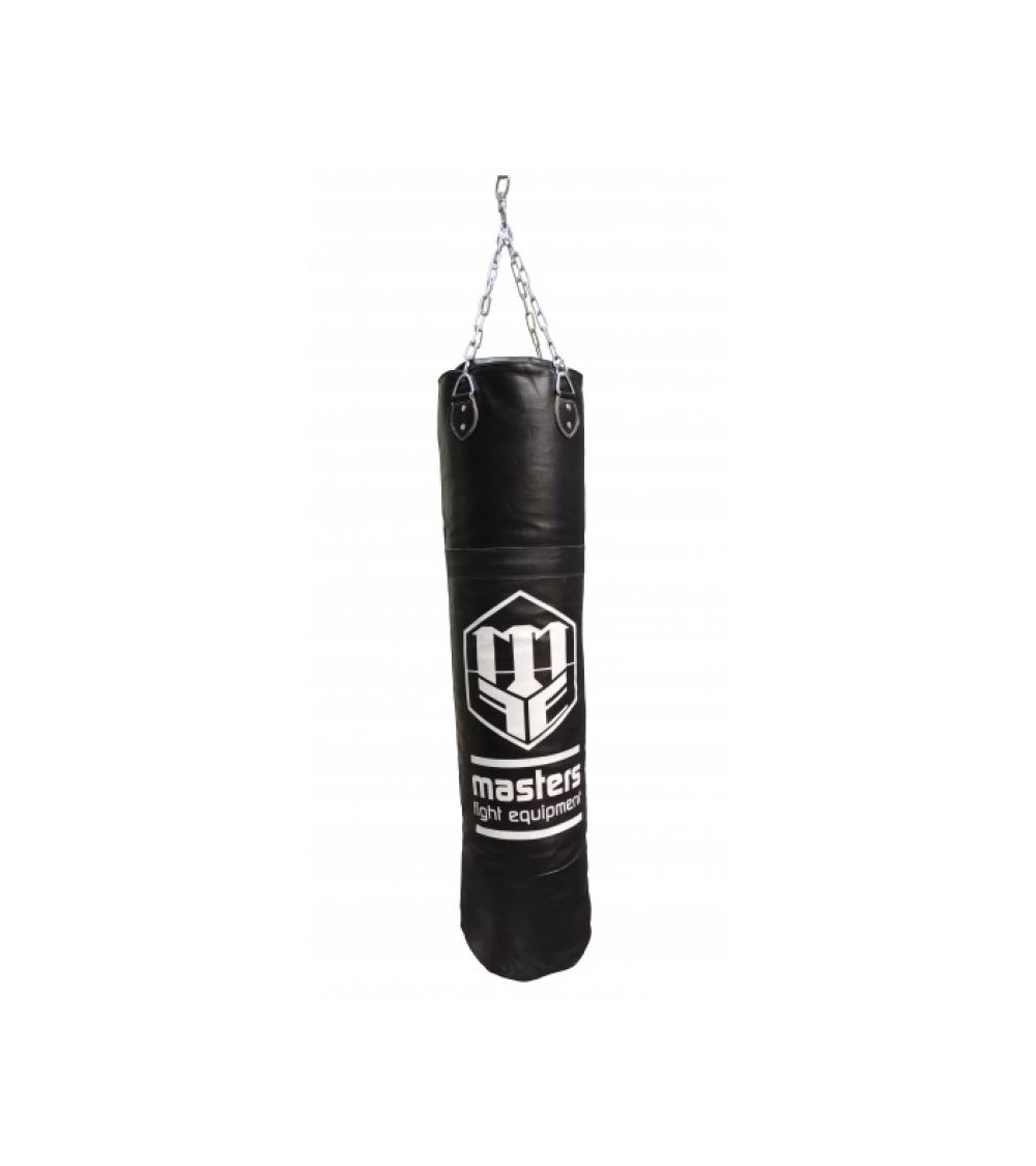 Leather boxing bag 150/35 cm empty WWS-MASTERS black