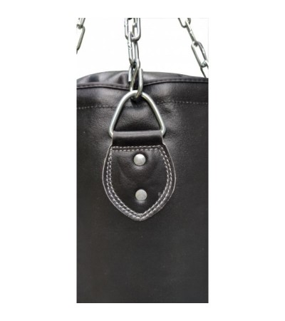 Leather boxing bag 150/35 cm empty WWS-MASTERS black