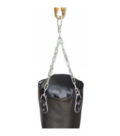 Leather boxing bag 150/35 cm empty WWS-MASTERS black