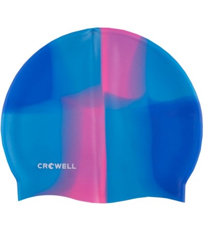 Crowell Multi-Flame-09 silicone swimming cap