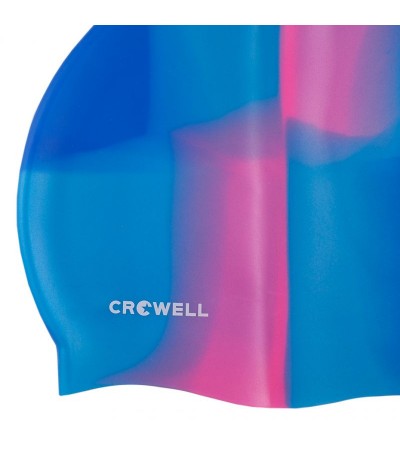 Crowell Multi-Flame-09 silicone swimming cap