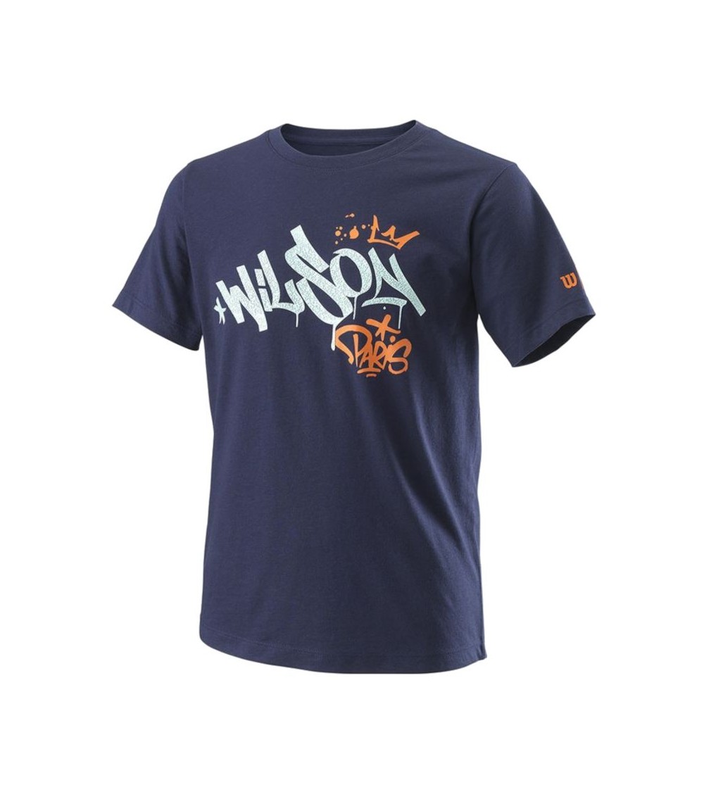 Wilson Paris Hope Tech Youth Tee Jr WRA816001, Lauko tenisas, Rakečių sportas, Wilson