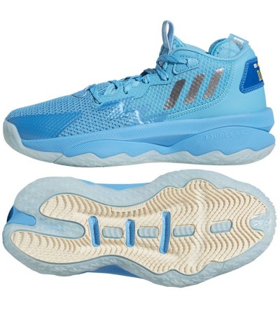 Adidas Dame 8 Jr GW8998 krepšinio bateliai, Krepšinio apranga vaikams, Krepšinio apranga, Adidas